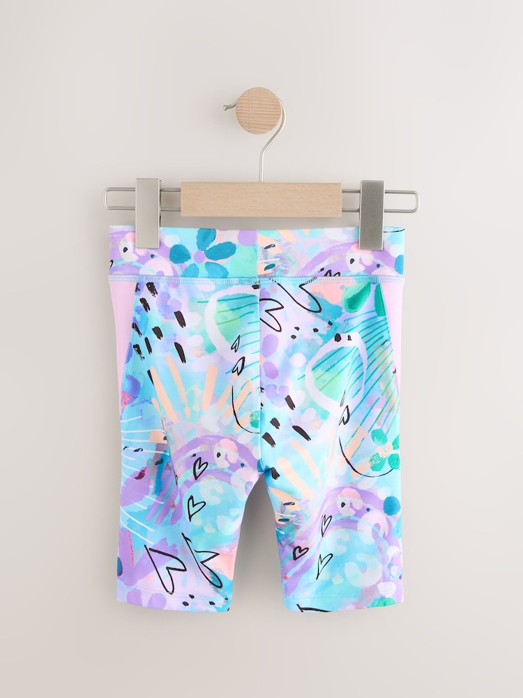 Blau mit Animal Print - Radlerhose (3–16 J.) - Bild 2 von 4 Blau mit Animal Print - Radlerhose (3–16 J.) - Bild 2 von 4