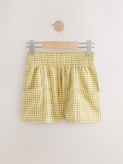 Orange Floral/Lilac/Gingham 100% Cotton Shorts 3 Pack (3-16yrs) - Image 4 of 7