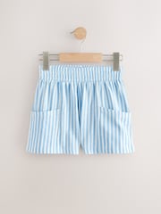Multi Stripe Blue/Pink/Yellow 100% Cotton Shorts 3 Pack (3-16yrs) - Image 2 of 7