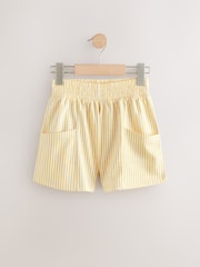 Multi Stripe Blue/Pink/Yellow 100% Cotton Shorts 3 Pack (3-16yrs) - Image 4 of 7