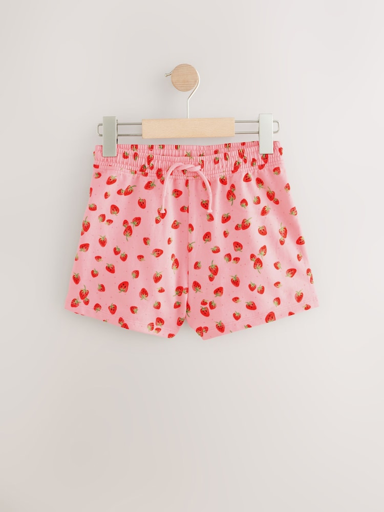 Blue/Stripe/Strawberry Pull On Shorts 3 Pack (3-16yrs) - Image 2 of 7