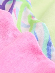 Multi Graffiti Heart/Pink/lLime Pull On Shorts 3 Pack (3-16yrs) - Image 2 of 3