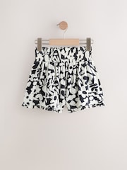 Monochrome Floral Print Pull On Jersey Shorts (3-16yrs) - Image 5 of 8