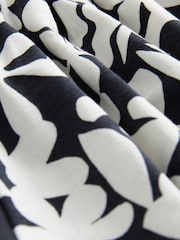 Monochrome Floral Print Pull On Jersey Shorts (3-16yrs) - Image 7 of 8