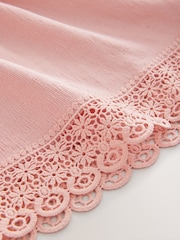 Pink Lace Trim Pull On Short Skirt (3-16yrs) - Image 4 of 5
