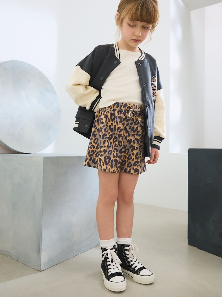 Animal Print 100% Cotton Jersey Shorts (3-16yrs) - Image 3 of 7