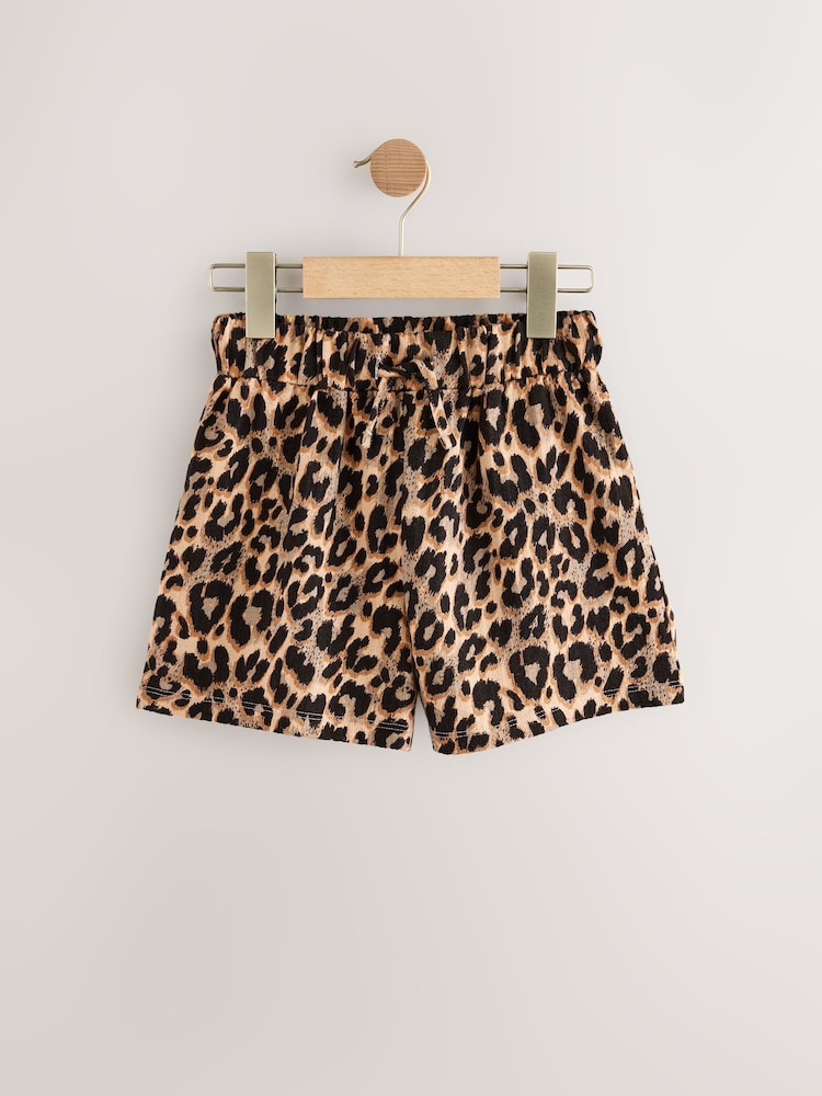 Animal Print 100% Cotton Jersey Shorts (3-16yrs) - Image 5 of 7
