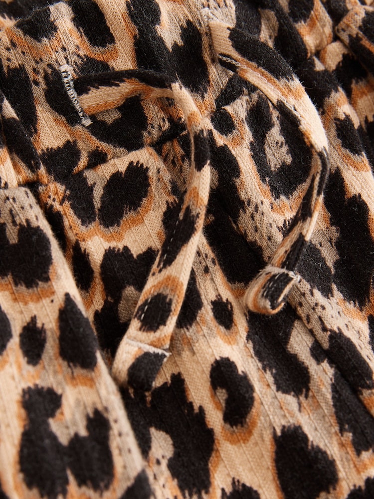 Animal Print 100% Cotton Jersey Shorts (3-16yrs) - Image 6 of 7