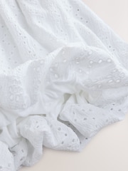 White Broderie Puffball Skirt (3-16yrs) - Image 4 of 4