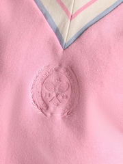 Pink Cotton Rich - Joules Varsity Embroidered Sweatshirt - Imagen 9 de 10