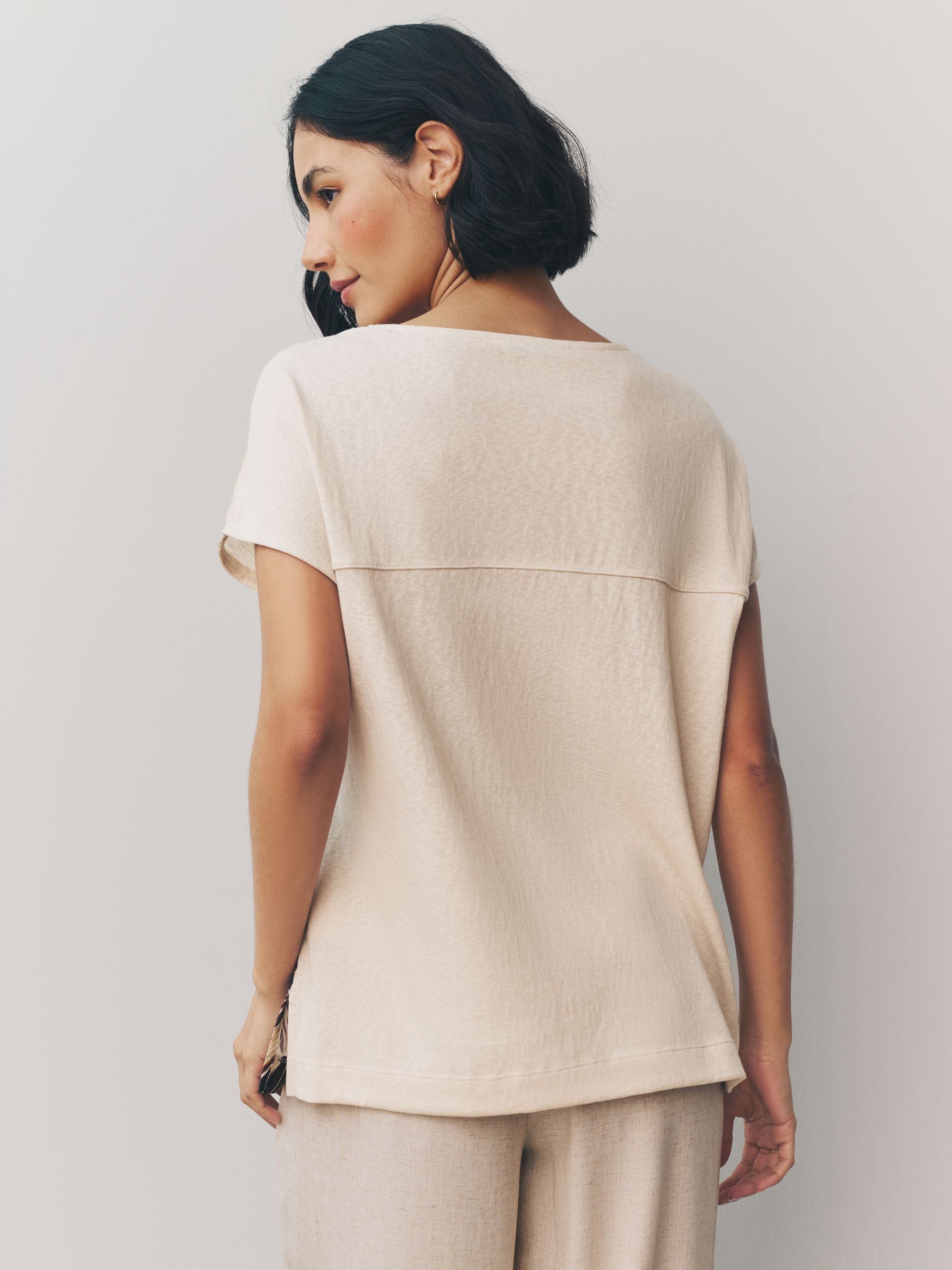 Claire Top - Pearl Cascade Top with Built-in Support