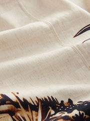 Ecru Scenic Print Woven Mix Tie Side Top - Image 8 of 8