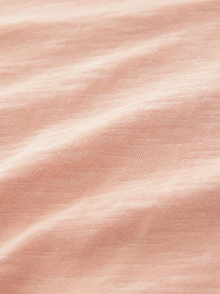 Pink Blush Crochet Short Sleeve 100% Cotton T-Shirt - Image 6 of 6