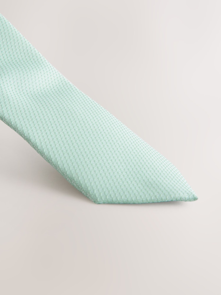 Green Tie and Pocket Square Set - Image 2 of 4 Green Tie and Pocket Square Set - Image 2 of 4