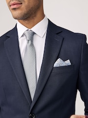 Blue 100% Silk Tie and Pocket Square Set - Image 1 of 1