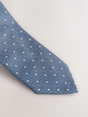 Blue Printed Tie - Image 2 of 3
