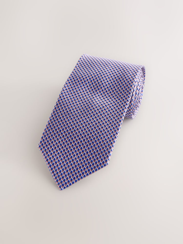 Pink Tie With Tie Clip - Image 1 of 3