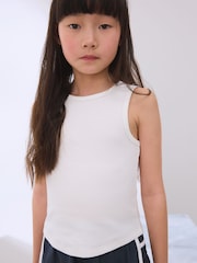 White Rib Vest (3-16yrs) - Image 1 of 3