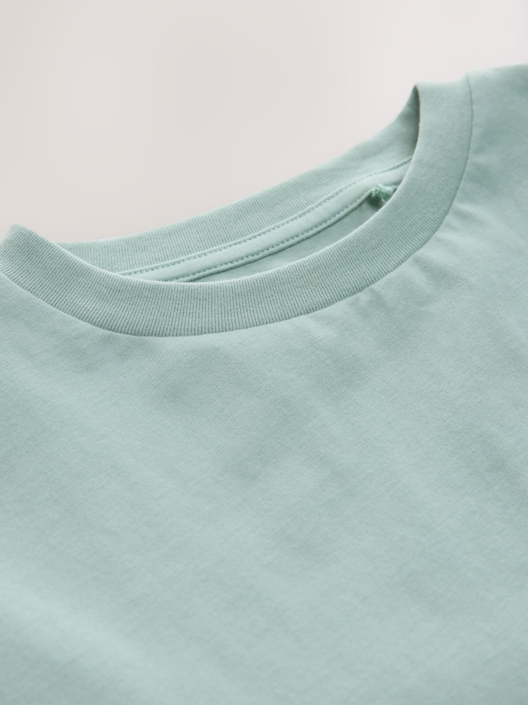 Mint Green Lace Frill Hem T-Shirt (3-16yrs) - Image 6 of 6