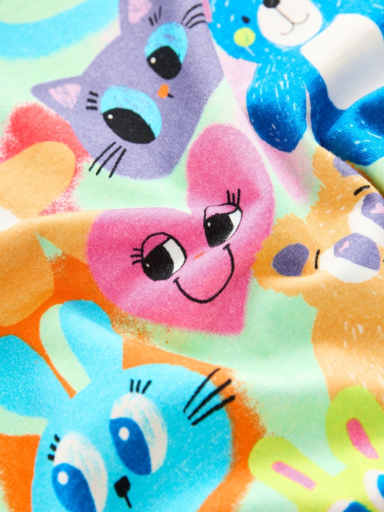 Multi Bright Animal Print Character - T-shirt (3-16 jr) - Image 3 of 4