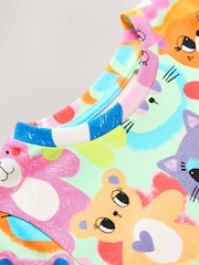 Multi Bright Animal Print Character T-Shirt (3-16yrs) - Image 4 of 4