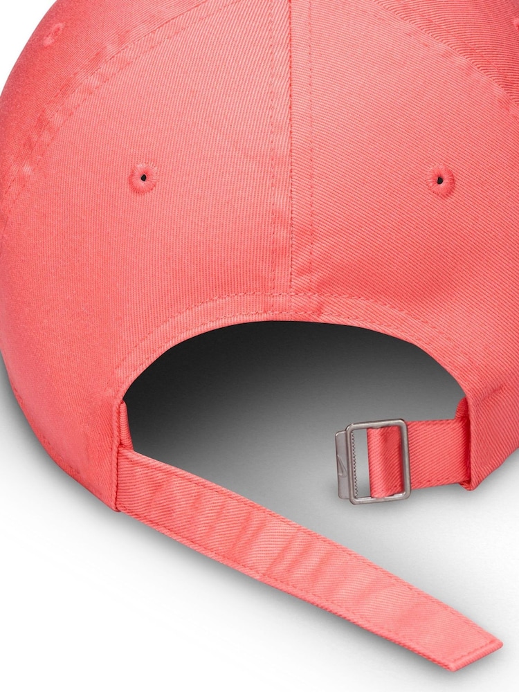 Nike Ember Red Club Unstructured Futura Wash 100% Cotton Cap - Image 3 of 6