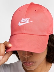 Nike Ember Red Club Unstructured Futura Wash 100% Cotton Cap - Image 6 of 6