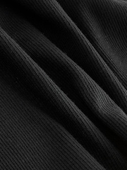 Black Rib One Shoulder Vest (3-16yrs) - Image 3 of 3