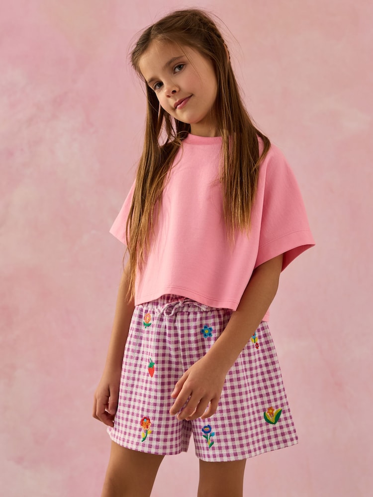 Pink Boxy T-Shirt (3-16yrs) - Image 1 of 8