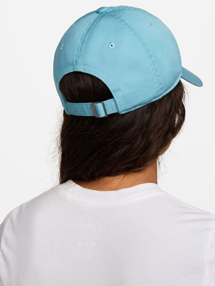 Nike Denim Turquoise Club Unstructured Futura Wash 100% Cotton Cap - Image 2 of 6