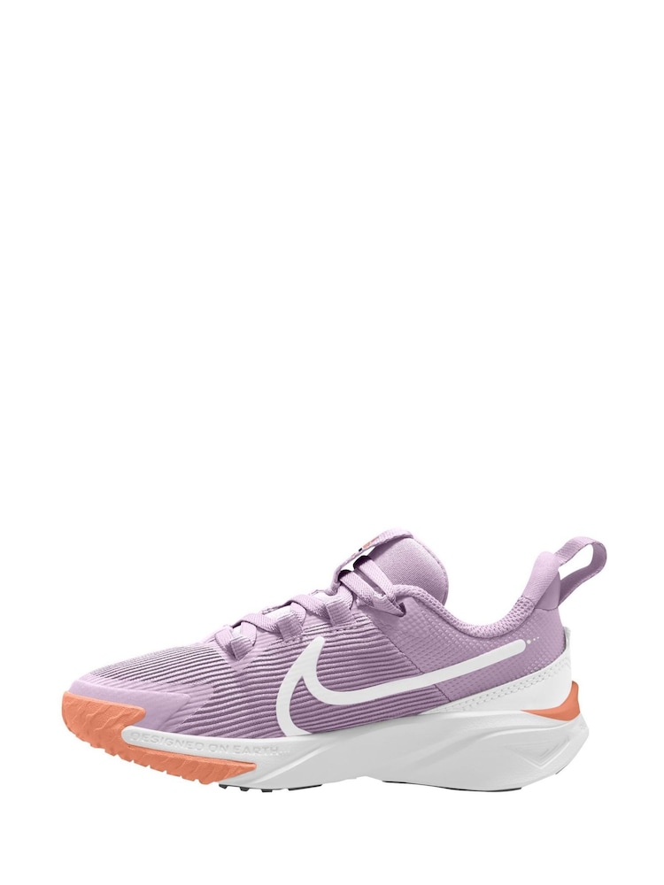 Nike Lilac Purple Junior Star Runner 4 Trainers - Image 2 of 4
