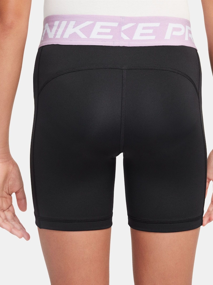 Nike Black Apricot Orange 5 Inch Dri-FIT Pro Shorts - Image 2 of 3