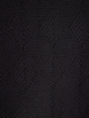 River Island Black Diamond Stitch 100% Cotton Open Collar Jumper - Image 6 of 6