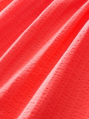 Coral Pink 100% Cotton Crochet Front Dress (3-16yrs) - Image 8 of 8