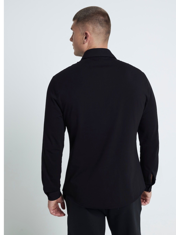 River Island 100% Cotton Muscle Fit Jersey Shirt - Изображение 2 из 6 River Island 100% Cotton Muscle Fit Jersey Shirt - Изображение 2 из 6