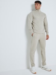 River Island Grey Slim Smart Open Hem 100% Cotton Joggers - Image 2 of 4