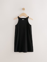 Negro - Rib Racer Summer Dress (3-16yrs) - Imagen 4 de 7