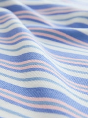 Blue/Pink Stripe Rib Racer Summer Dress (3-16yrs) - Image 8 of 8