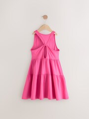 Roz - Rochie de vară cu bretele (3-16ani) - Imaginea 6 din 8