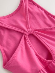 Roz - Rochie de vară cu bretele (3-16ani) - Imaginea 8 din 8