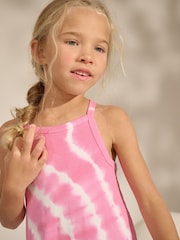 Teñido anudado rosa - Rib Racer Summer Dress (3-16yrs) - Imagen 4 de 4