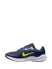 Nike Navy Blue Volt Youth Revolution 7 Trainers - Image 2 of 4