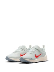Nike White Picante Red Junior Revolution 7 Trainers - Image 5 of 10