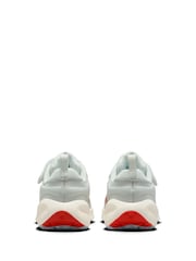 Nike White Picante Red Junior Revolution 7 Trainers - Image 7 of 10