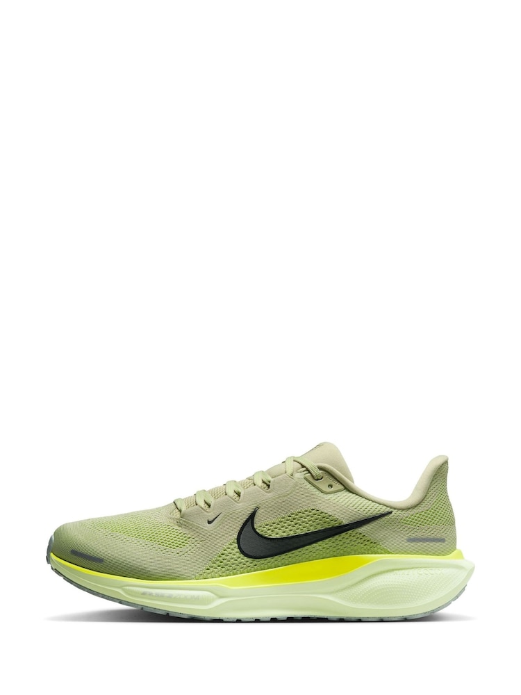 Nike Green Pegasus 41 Road Running Trainers - Image 2 of 10