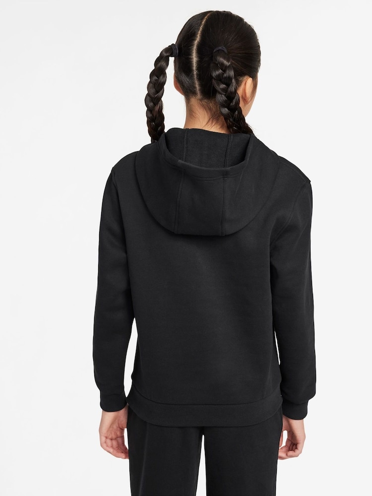 Nike Black Doll Lilac Club Fleece Pullover Hoodie - Image 3 of 3 Nike Black Doll Lilac Club Fleece Pullover Hoodie - Image 3 of 3