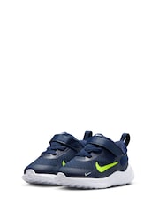 Nike Navy Blue Volt Infant Revolution 7 Trainers - Image 5 of 9