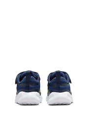 Nike Navy Blue Volt Infant Revolution 7 Trainers - Image 6 of 9