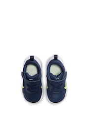 Nike Navy Blue Volt Infant Revolution 7 Trainers - Image 7 of 9
