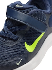 Nike Navy Blue Volt Infant Revolution 7 Trainers - Image 9 of 9